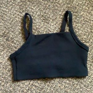 OFFLINE ribbed square neck sports bra